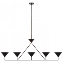  PCD 5216BZ - Orsay XL 5-Light Linear Chandelier