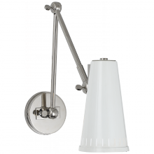 Visual Comfort & Co. Signature Collection TOB 2066PN-AW - Antonio Adjustable Two Arm Wall Lamp