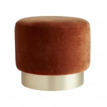  8140 - Avalon Ottoman Persimmon Velvet Champagne Swivel