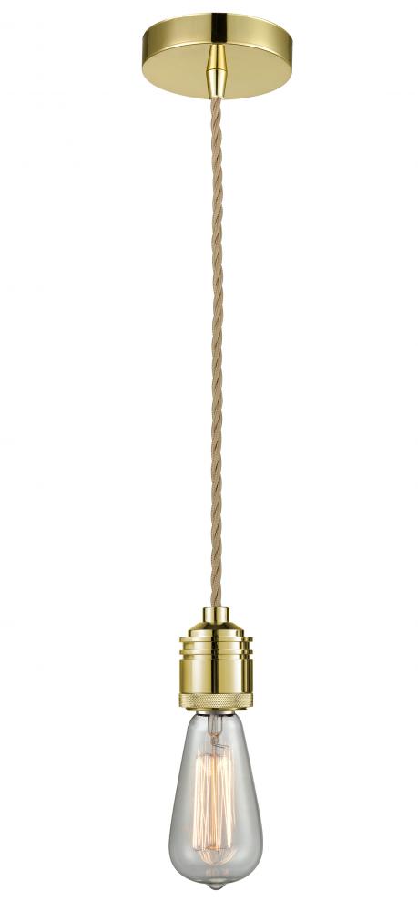 Winchester - 1 Light - 2 inch - Gold - Cord hung - Mini Pendant