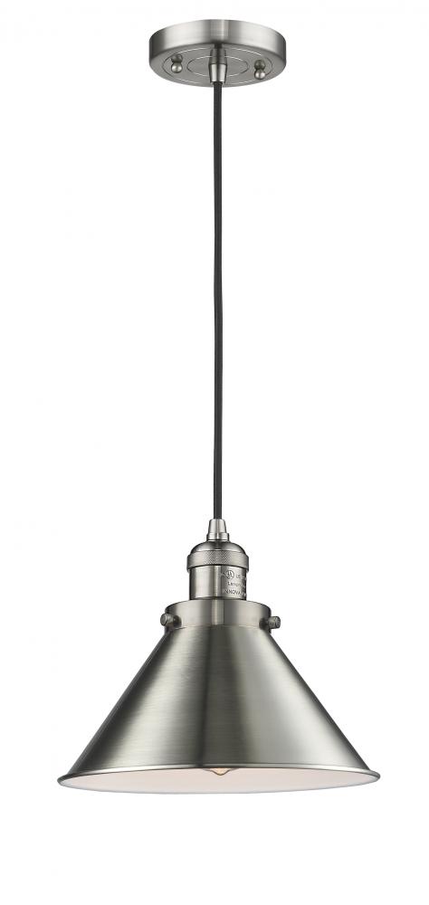 1 Light Vintage Dimmable LED Briarcliff 10 inch Mini Pendant