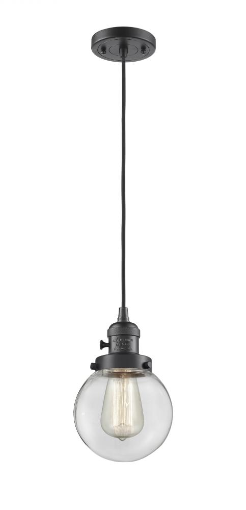 Beacon - 1 Light - 6 inch - Oil Rubbed Bronze - Cord hung - Mini Pendant