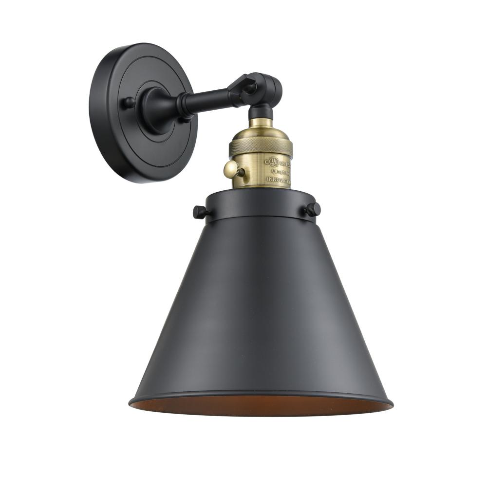 Appalachian - 1 Light - 8 inch - Black Antique Brass - Sconce