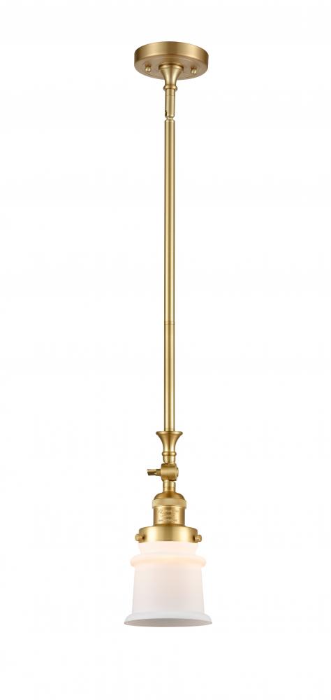 Canton - 1 Light - 5 inch - Satin Gold - Stem Hung - Mini Pendant