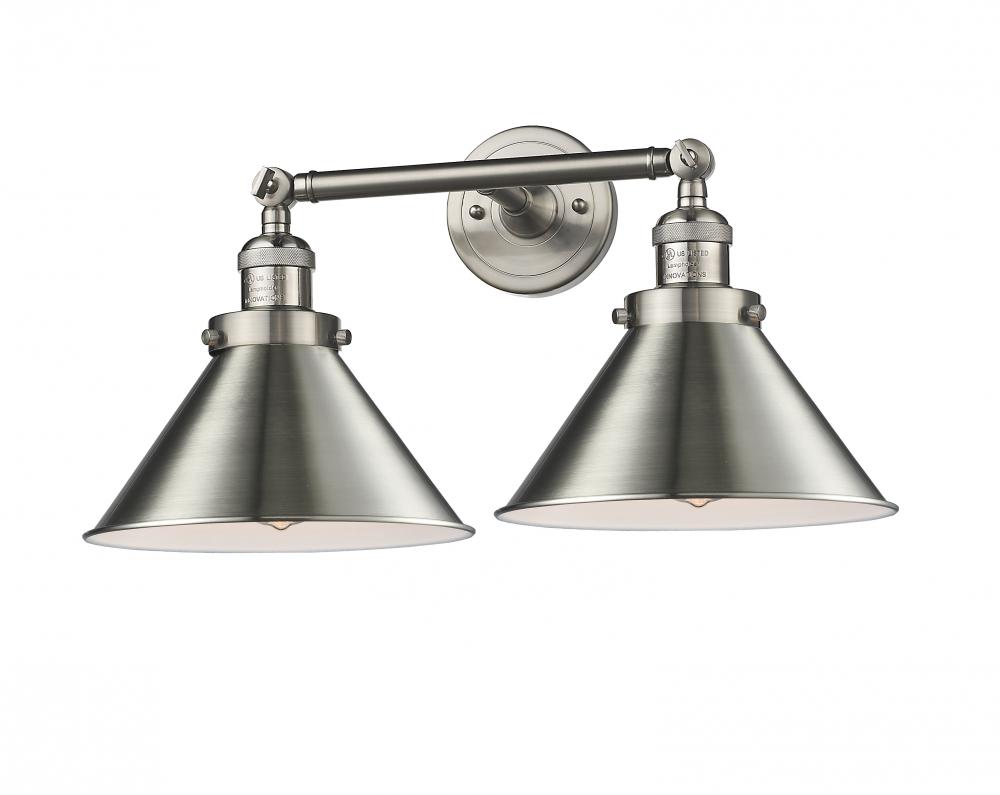2 Light Vintage Dimmable LED Briarcliff 19 inch Bathroom Fixture