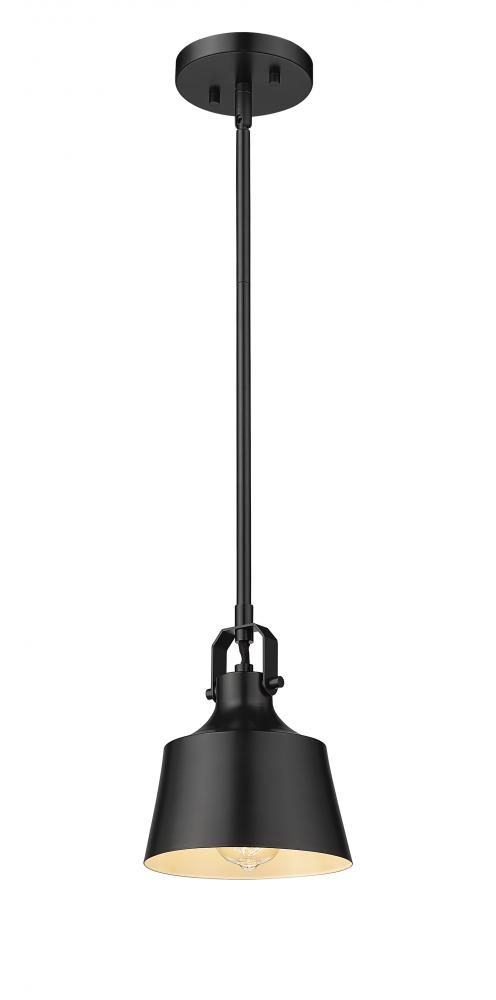 Provin - 1 Light - 7 inch - Matte Black - Mini Pendant