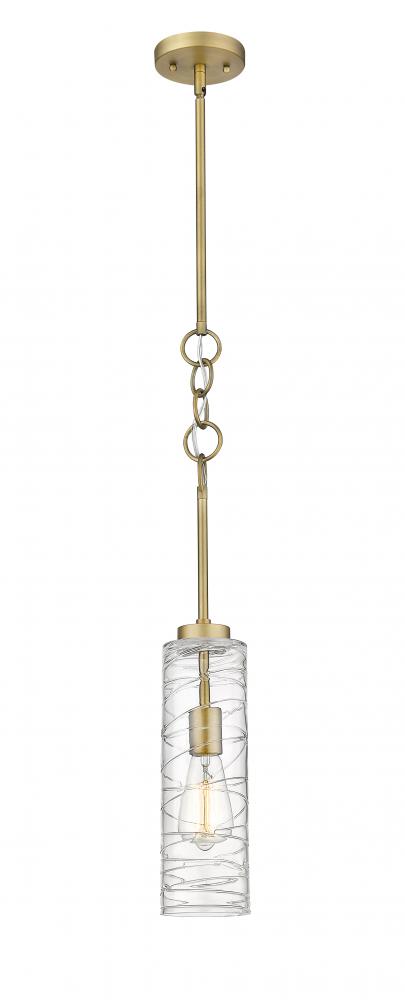 Wexford - 1 Light - 4 inch - Brushed Brass - Cord hung - Mini Pendant