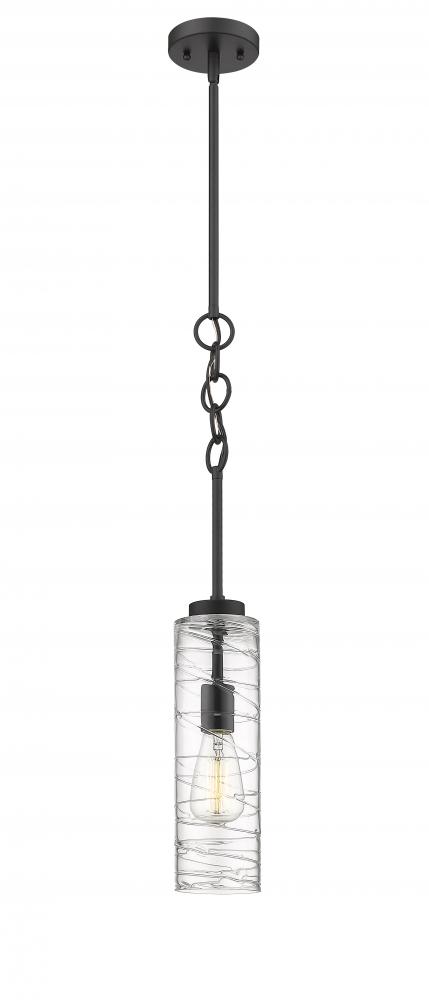 Wexford - 1 Light - 4 inch - Matte Black - Cord hung - Mini Pendant