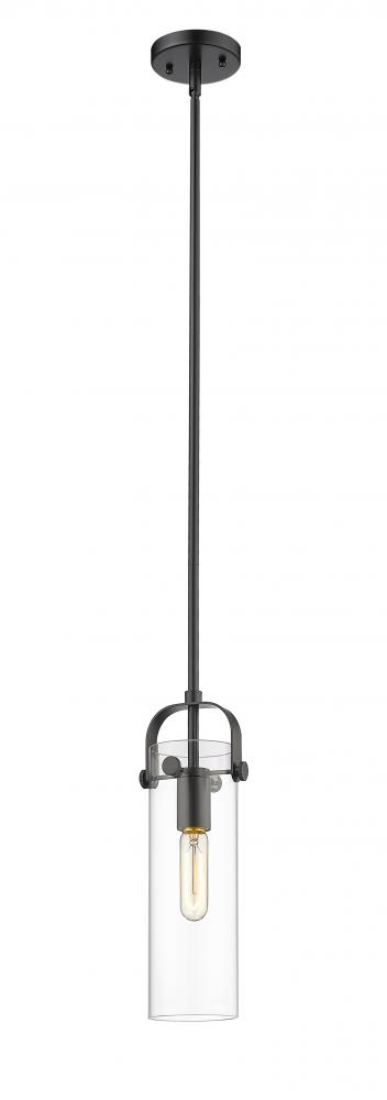 Pilaster - 1 Light - 5 inch - Matte Black - Cord hung - Mini Pendant
