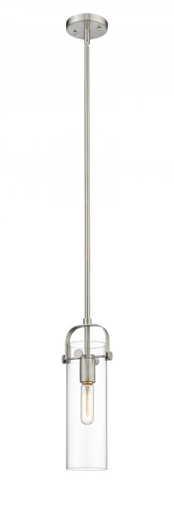 Pilaster - 1 Light - 5 inch - Brushed Satin Nickel - Cord hung - Mini Pendant