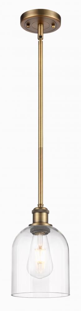 Bella - 1 Light - 6 inch - Brushed Brass - Mini Pendant