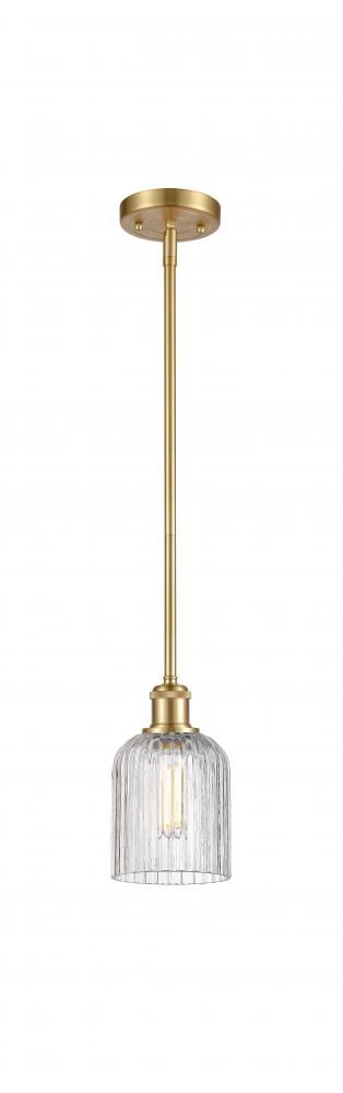 Bridal Veil - 1 Light - 5 inch - Satin Gold - Mini Pendant