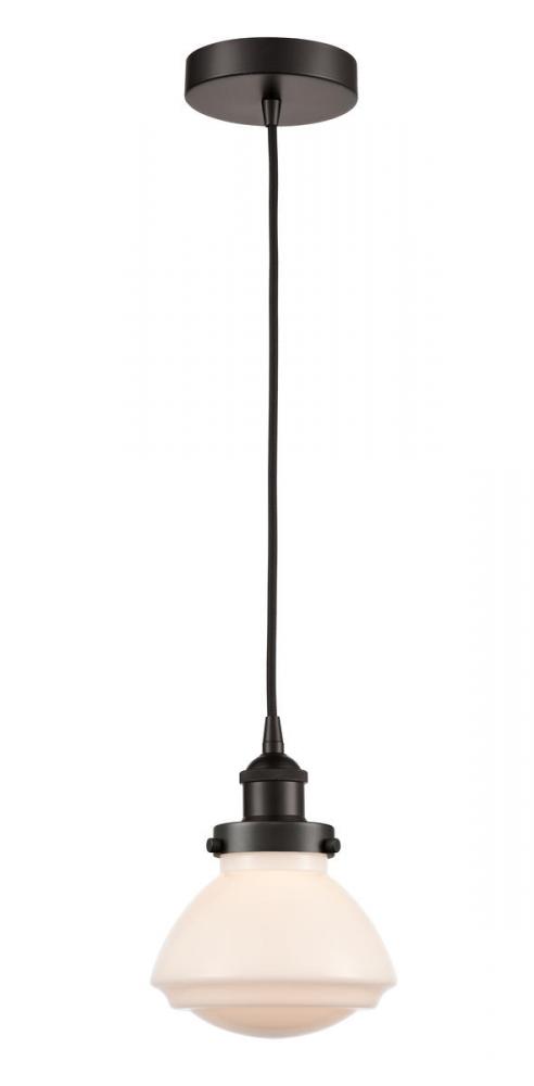 Olean - 1 Light - 7 inch - Oil Rubbed Bronze - Cord hung - Mini Pendant