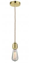 Innovations Lighting 100GD-10RE-2GD - Winchester - 1 Light - 2 inch - Gold - Cord hung - Mini Pendant