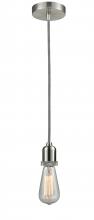 Innovations Lighting 100SN-10BW-0SN - Whitney - 1 Light - 2 inch - Satin Nickel - Cord hung - Mini Pendant