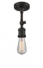 Innovations Lighting 200NH-F-OB-LED - Bare Bulb 1 Light Semi-Flush Mount