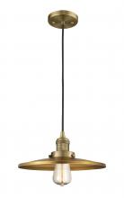 Innovations Lighting 201C-BB-MFR-BB-12-LED - Appalachian - 1 Light - 12 inch - Brushed Brass - Cord hung - Mini Pendant