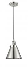 Innovations Lighting 201C-PN-M13-PN - Appalachian - 1 Light - 8 inch - Polished Nickel - Cord hung - Mini Pendant