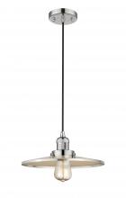 Innovations Lighting 201C-PN-MFR-PN-12-LED - Appalachian - 1 Light - 12 inch - Polished Nickel - Cord hung - Mini Pendant