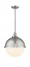  201C-SN-HFS-121-SN - Hampden - 1 Light - 13 inch - Brushed Satin Nickel - Cord hung - Pendant