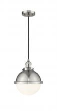 Innovations Lighting 201C-SN-HFS-81-SN-LED - Hampden - 1 Light - 9 inch - Brushed Satin Nickel - Cord hung - Mini Pendant