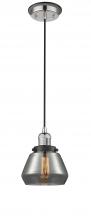 Innovations Lighting 201CBP-PNBK-G173 - Fulton - 1 Light - 7 inch - Polished Nickel - Cord hung - Mini Pendant