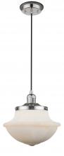  201CBP-PNBK-G531 - Oxford - 1 Light - 7 inch - Polished Nickel - Cord hung - Mini Pendant