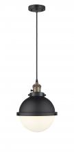  201CSW-BAB-HFS-81-BK - Hampden - 1 Light - 9 inch - Black Antique Brass - Cord hung - Mini Pendant