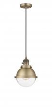 Innovations Lighting 201CSW-BB-HFS-62-BB-LED - Hampden - 1 Light - 7 inch - Brushed Brass - Cord hung - Mini Pendant