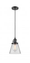 Innovations Lighting 201CSW-OB-G62 - Cone - 1 Light - 6 inch - Oil Rubbed Bronze - Cord hung - Mini Pendant