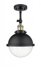  201F-BAB-HFS-84-BK - Hampden - 1 Light - 9 inch - Black Antique Brass - Semi-Flush Mount