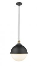  201S-BAB-HFS-121-BK - Hampden - 1 Light - 13 inch - Black Antique Brass - Stem Hung - Pendant