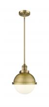  201S-BB-HFS-81-BB - Hampden - 1 Light - 9 inch - Brushed Brass - Stem Hung - Mini Pendant