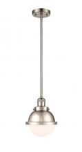  201S-SN-HFS-61-SN-LED - Hampden - 1 Light - 7 inch - Brushed Satin Nickel - Stem Hung - Mini Pendant