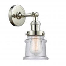 Innovations Lighting 203-PN-G184S - Canton - 1 Light - 5 inch - Polished Nickel - Sconce