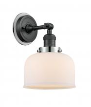  203BK-BPPC-HRPC-G71 - Bell - 1 Light - 8 inch - Matte Black - Sconce