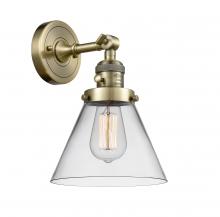  203SW-AB-G42 - Cone - 1 Light - 8 inch - Antique Brass - Sconce