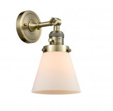  203SW-AB-G61 - Cone - 1 Light - 6 inch - Antique Brass - Sconce