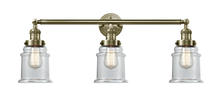 Innovations Lighting 205-AB-G182 - Canton - 3 Light - 30 inch - Antique Brass - Bath Vanity Light