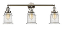 Innovations Lighting 205-PN-G184 - Canton - 3 Light - 30 inch - Polished Nickel - Bath Vanity Light
