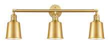  205-SG-M9-SG - Addison - 3 Light - 32 inch - Satin Gold - Bath Vanity Light