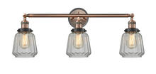  205BP-ACBK-G142 - Chatham - 3 Light - 30 inch - Antique Copper - Bath Vanity Light