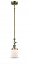  206-AB-G181S - Canton - 1 Light - 5 inch - Antique Brass - Stem Hung - Mini Pendant