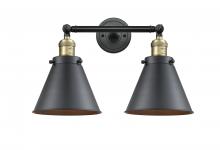 Innovations Lighting 208-BAB-M13-BK - Appalachian - 2 Light - 18 inch - Black Antique Brass - Bath Vanity Light