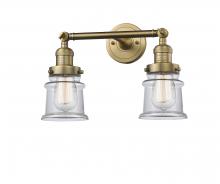 Innovations Lighting 208-BB-G182S - Canton - 2 Light - 17 inch - Brushed Brass - Bath Vanity Light