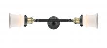  208L-BAB-G181S - Canton - 2 Light - 6 inch - Black Antique Brass - Bath Vanity Light