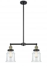 Innovations Lighting 209-BAB-G182 - Canton - 2 Light - 21 inch - Black Antique Brass - Stem Hung - Island Light