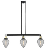  213-BAB-G165 - Geneseo - 3 Light - 38 inch - Black Antique Brass - Stem Hung - Island Light