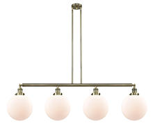  214-AB-G201-10 - Beacon - 4 Light - 54 inch - Antique Brass - Stem Hung - Island Light