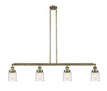  214-AB-G513 - Bell - 4 Light - 50 inch - Antique Brass - Stem Hung - Island Light